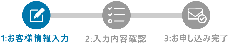 1:お客様情報入力